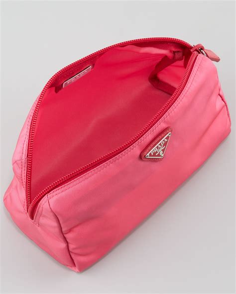 prada candy pink makeup bag|prada official site.